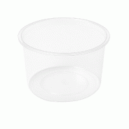 FHC evolupack FHC - 500Pcs - Pot Deli PP injecté 300 ml - transparent plastique FHC294DELIPP300