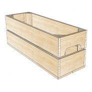 H2 - caisses en bois - simply à box - l18 x h20 x p54 cm