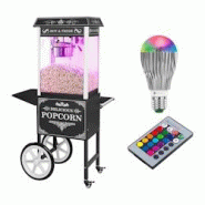 Helloshop26 - Set machine à popcorn avec chariot et ampoule LED allure rétro noir 14_0004920 - 3000226511530 Helloshop26 - Set machine à popcorn avec chariot et ampoule LED allure rétro noir 14_0004920 - 3000226511530