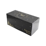 Boîte à bûche décor Elégance 200x110x100 x200 JORIDEAL - noir en carton 3519400654234 Boîte à bûche décor Elégance 200x110x100 x200 JORIDEAL - noir en carton 3519400654234