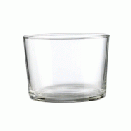 Mini gobelet verre trempé gamme Sidra 23 cl Ø8,2x 5,9 cm verre trempé - par 12