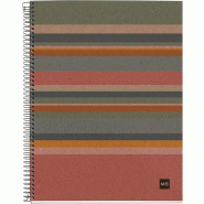 MIQUELRIUS Cahier Ecorayures A4, 240p./120 feuilles recyclées 80 g/m², reliure intégrale, couverture carton recyclé, quadrillé 5x5 - 8422593061626