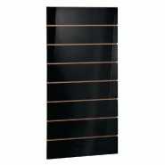 Panneau rainuré R15 L59,5xP120cm épaisseur 18mm - noir laqué