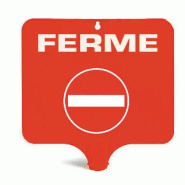 Panneau rectangulaire "FERMÉ"