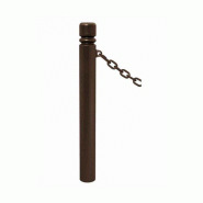 Potelet DECO à chaînes Ø 114 - Pommeaux en fonte acier soudés - Hauteur hors sol 1180mm - Tube forte épaisseur Potelet DECO à chaînes Ø 114 - Pommeaux en fonte acier soudés - Hauteur hors sol 1180mm - Tube forte épaisseur