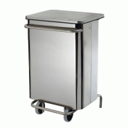 Poubelle mobile à pédale Collecroule Carene - 70/110L - Acier poudré anti-UV ou Inox - 2 Roulettes Poubelle mobile à pédale Collecroule Carene - 70/110L - Acier poudré anti-UV ou Inox - 2 Roulettes