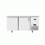 Table desserte réfrigérée inox centrale -2/+8°c avec 2 portes 600x400 - PEPF3495GR-S