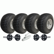18x9.50-8 Twin Axle ATV Knobby Quad Trailer Kit Wheels, ALKO Axles Hitch 408kg 18x9.50-8 Twin Axle ATV Knobby Quad Trailer Kit Wheels, ALKO Axles Hitch 408kg
