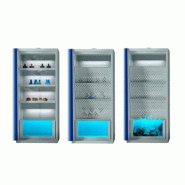 Armoire pour stockage passif batteries lithium-ion avec réservoir d'eau - Longueur 1200mm