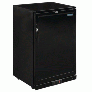 Arrière-bar une porte pleine noir Série G 900mm 138L GL015 Polar