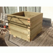 Bac en bois carré 61 litres