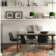 Chaise de réunion pieds métal CLUE - Offisit - Gris anthracite