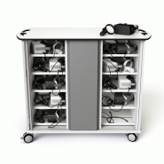Chariot de chargement pour 40 casques VR & contrôleurs - câbles USB-C 20W préinstallés - verrouillage par code numérique Chariot de chargement pour 40 casques VR & contrôleurs - câbles USB-C 20W préinstallés - verrouillage par code numérique