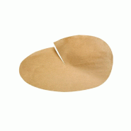 ECOLOMIQUE - 50 Pcs - Papier circulaire kraft ingraissable Diam: 38 cm 38 cm - ECO210PAPC38 - marron papier ECO210PAPC38