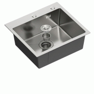 Évier sous plan en acier inoxydable 175 x 500 x 450 mm | Gasfrit - gris APK_GFYL1