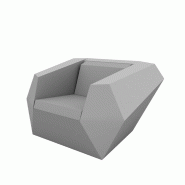 Fauteuil lounge design in & out FAZ - gris