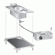 Gastro-Inox Gastro Inox Friteuse encastrable de 10 litres en acier inoxydable 400x600x380mm - 7445908497423