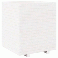 Helloshop26 - Jardinière bac lit surélevé plantes fleurs terrasse jardin 60 x 60 x 72,5 cm bois de pin massif blanc 02_0037735 - 3000214277165 Helloshop26 - Jardinière bac lit surélevé plantes fleurs terrasse jardin 60 x 60 x 72,5 cm bois de pin massif blanc 02_0037735 - 3000214277165