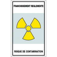 Panneaux rigides 200x330 mm avertissements irradiations contaminations - PNGPSC-NV04/SSPC_0