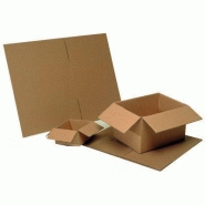 Paquet de 20 caisses américaines simple cannelure 200x200x110mm Paquet de 20 caisses américaines simple cannelure 200x200x110mm