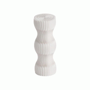 Podium Papéa blanc Ø27 H75 cm
