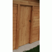 Porte en bois Douglas - PORTEBOIS - Sécurisation élégante pour abris de jardin et clubs house