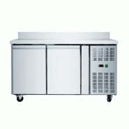 Table réfrigérées professionnnel 2 portes avec dosseret 282 l venti... - PTHSNACK2200TN