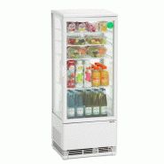 Vitrine réfrigérée positive - 98 L ou 235 L - Porte vitrée, réglage numérique et double vitrage Vitrine réfrigérée positive - 98 L ou 235 L - Porte vitrée, réglage numérique et double vitrage