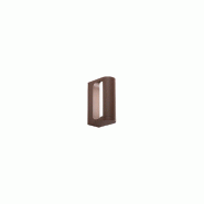 Applique murale LED Perenz 12W 3000K en aluminium Corten mat thermolaqué, design moderne pour éclairage extérieur avec diffuseur réglable - marron