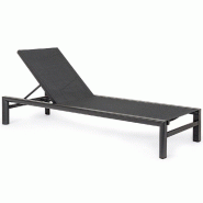 Bain de soleil Skipper New avec roulettes anthracite YK13 74 x 200 x 98 cm