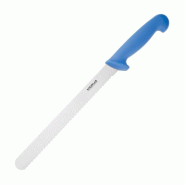 Couteau à génoise dentelé bleu 254 mm - HYGIPLAS - bleu inox 5050984684210