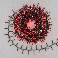 Guirlande lumineuse Boa Rouge et blanche multiflash 20M D6cm 1000 mini LED 31V IP44 Lotti - rouge 8024199059849