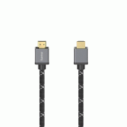 Hama 00205238 Câble HDMI 1 m HDMI Type A (Standard) Noir, Gris - multicolore 00205238