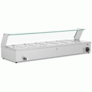 Helloshop26 - Bain marie professionnel 6 bacs GN 1/3 acier inoxydable argenté 14_0008286 - 3000221023830 Helloshop26 - Bain marie professionnel 6 bacs GN 1/3 acier inoxydable argenté 14_0008286 - 3000221023830