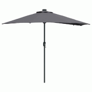 Helloshop26 - Parasol de jardin pliable moderne 294 x 150 x 223 cm facile à ranger durable en polyester anthracite 02_0058660 - 3000240708640