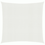 Helloshop26 - Voile d'ombrage 160 g/m² PEHD 2,5 x 2,5 m blanc 02_0008997 - blanc 3000482347768