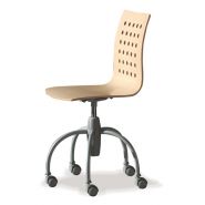 Ingrid v612 - chaises empilables - concepts - avec roulettes en plastique