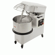 MORETTI FORNI Pétrin inox à spirale électrique 44 Kg, à tête relevable, 2 vitesses, sur roulettes, 2200 W, 400 V - TRI - 3666562017169