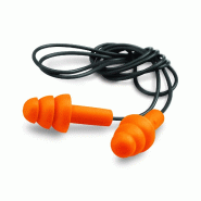 Paire de bouchons d'oreille souples CE anti-bruit 32 dB réutilisables - BCHORCDOG-AV01