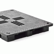 Palette  plastique 1100 X 1300, 6 semelles avec  plateau fermé et antidérapant - CUQP1311MR6R-ASCD (CP7) Palette  plastique 1100 X 1300, 6 semelles avec  plateau fermé et antidérapant - CUQP1311MR6R-ASCD (CP7)