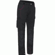 Pantalon de travail pro Femme - Noir, 76 cm, taille haute, multipoches - Réf 980051_0