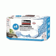 RUBSON 4 X Recharges Pour Absorbeur D'humidité Basic Et Stop 1852170 - blanc 3178041303996