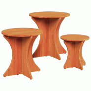 VidaXL Table basse 3 pcs Brun cire Modèle Polaris Signature - 873570