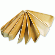 Assiette rectangulaire feuille de palmier 25x16x2,5cm - par 200