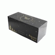 Boîte à bûche décor Elégance 300x110x110 x20 JORIDEAL - noir en carton 3519400654500 Boîte à bûche décor Elégance 300x110x110 x20 JORIDEAL - noir en carton 3519400654500