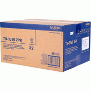 Brother TN3390 Noir Pack de 2 Cartouches de TONER originales - TN3390TWIN - noir 000000120005440179