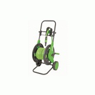 Devidoir tuyau d'arrosage 20m avec guide sur roues equipe ribimex