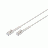 DIGITUS CAT 6A F-FTP câble patch coudé, cuivre, 2 m, gris, 2 m, gris - gris 4016032504122