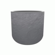 EDA Pot de fleur rond volcania up 32l - GRIS CLAIR - gris 3086960259983 EDA Pot de fleur rond volcania up 32l - GRIS CLAIR - gris 3086960259983