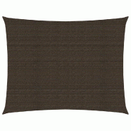 Helloshop26 - Voile d'ombrage 160 g/m² marron 4 x 5 m PEHD 02_0009167 - marron 3000490382720